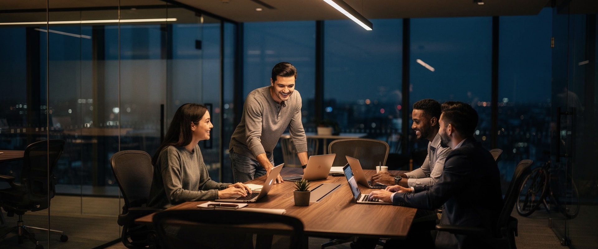 REMAC Enterprises team collaborating in modern office